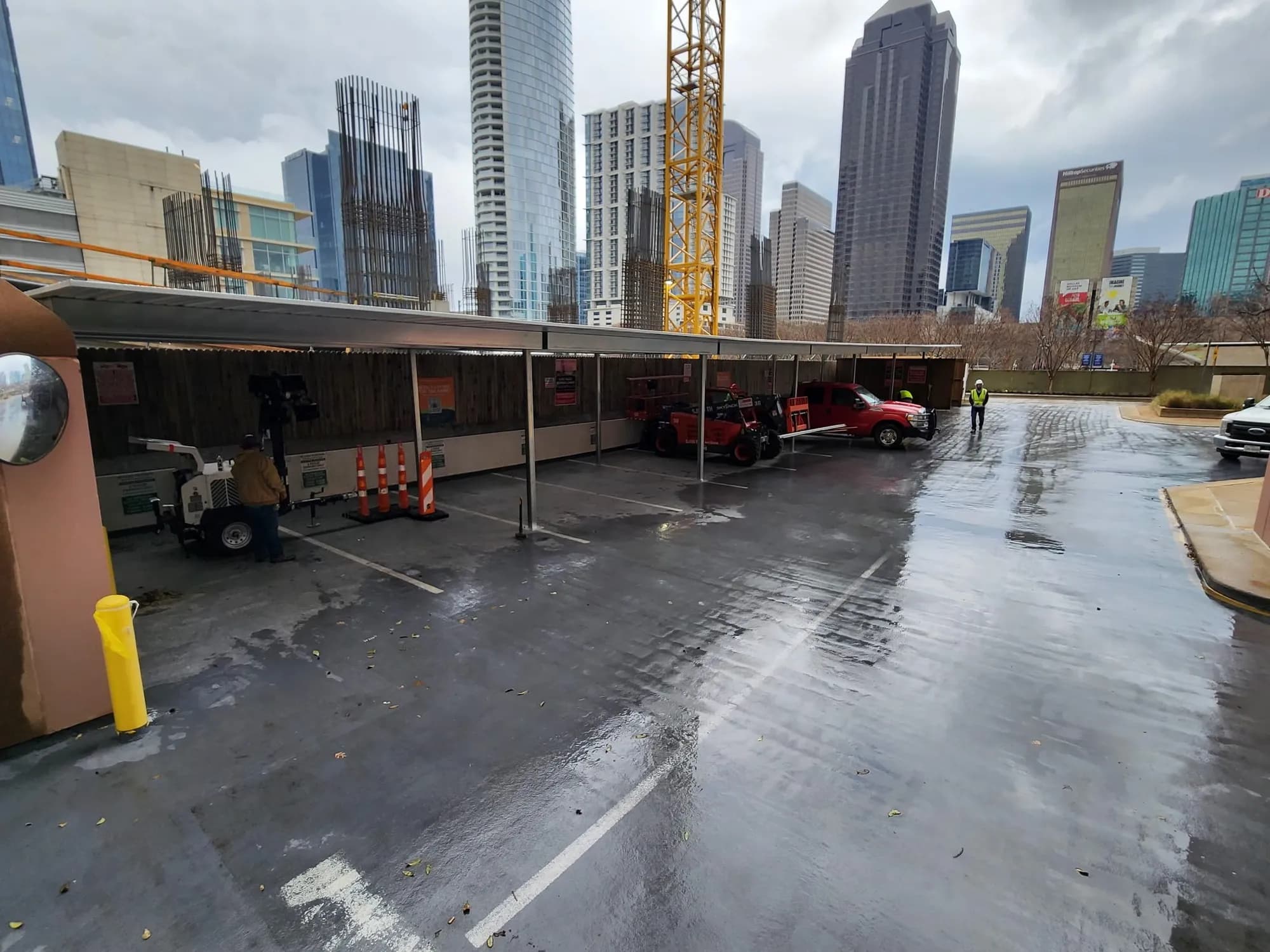 Bank of America Canopy: 3-Day Install, Real Steel Canopies