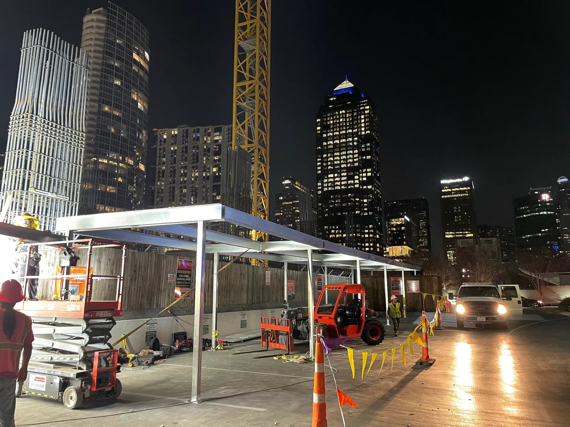 Bank of America Canopy: 3-Day Install, Real Steel Canopies