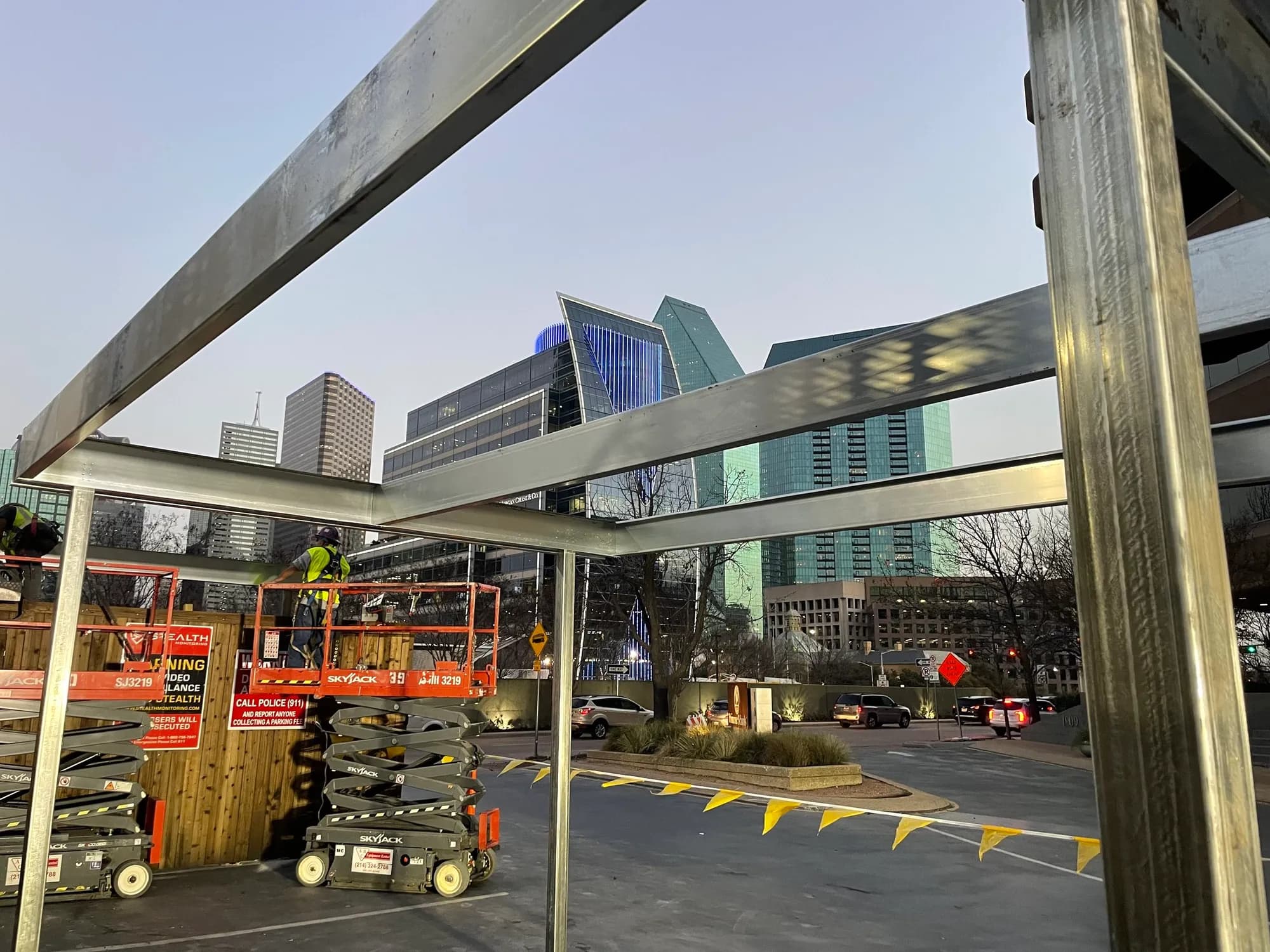Bank of America Canopy: 3-Day Install, Real Steel Canopies