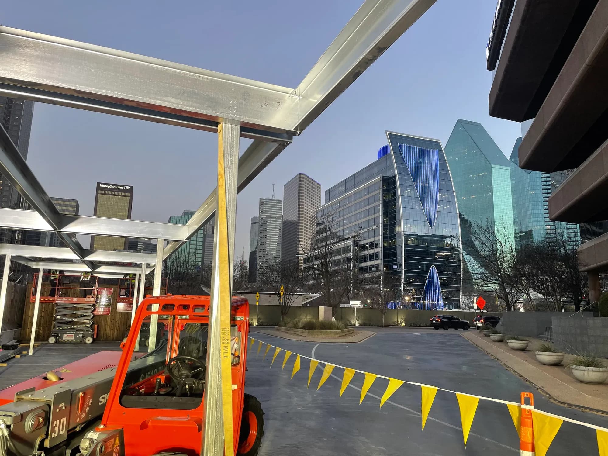 Bank of America Canopy: 3-Day Install, Real Steel Canopies