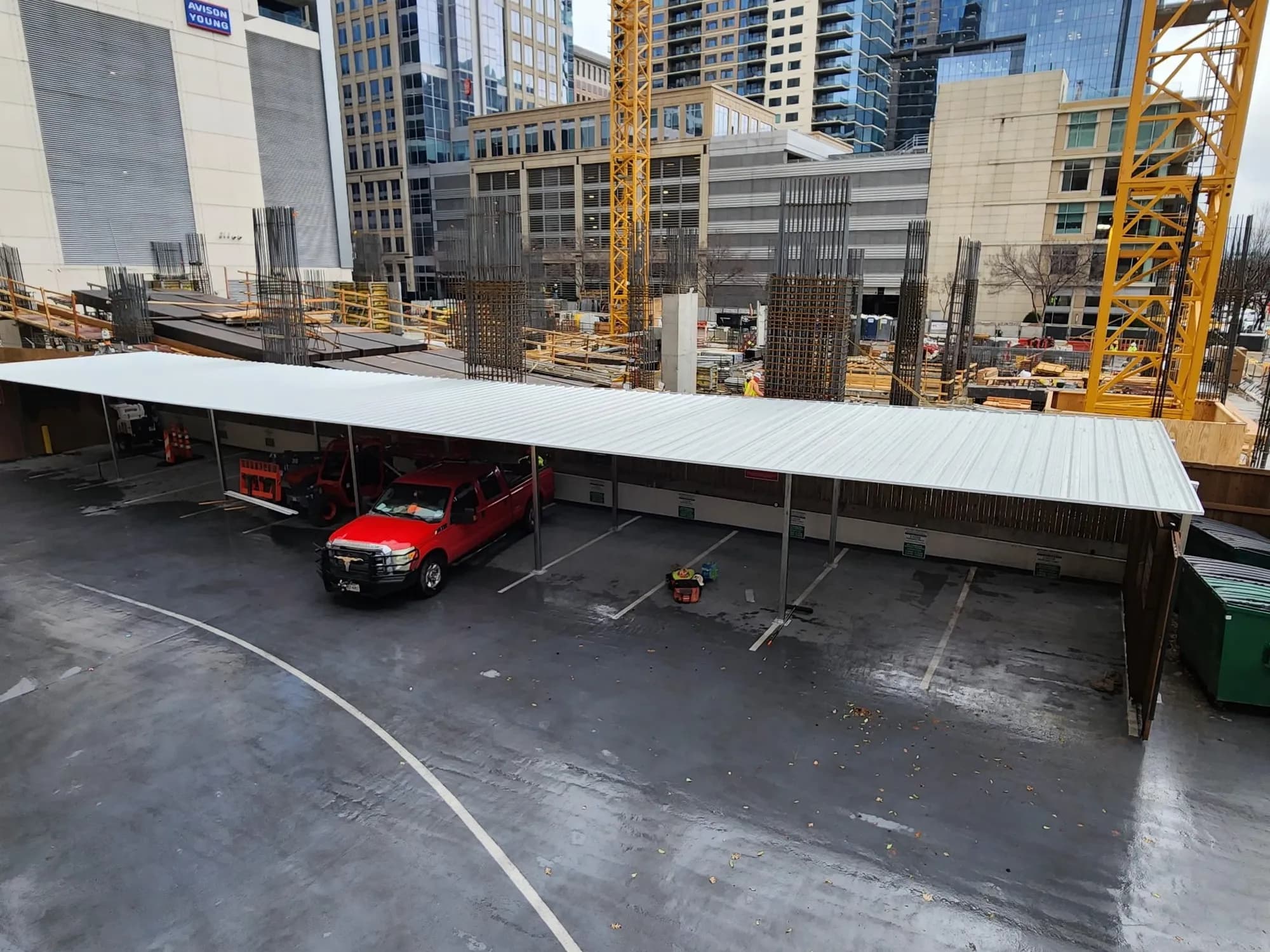 Bank of America Canopy: 3-Day Install, Real Steel Canopies