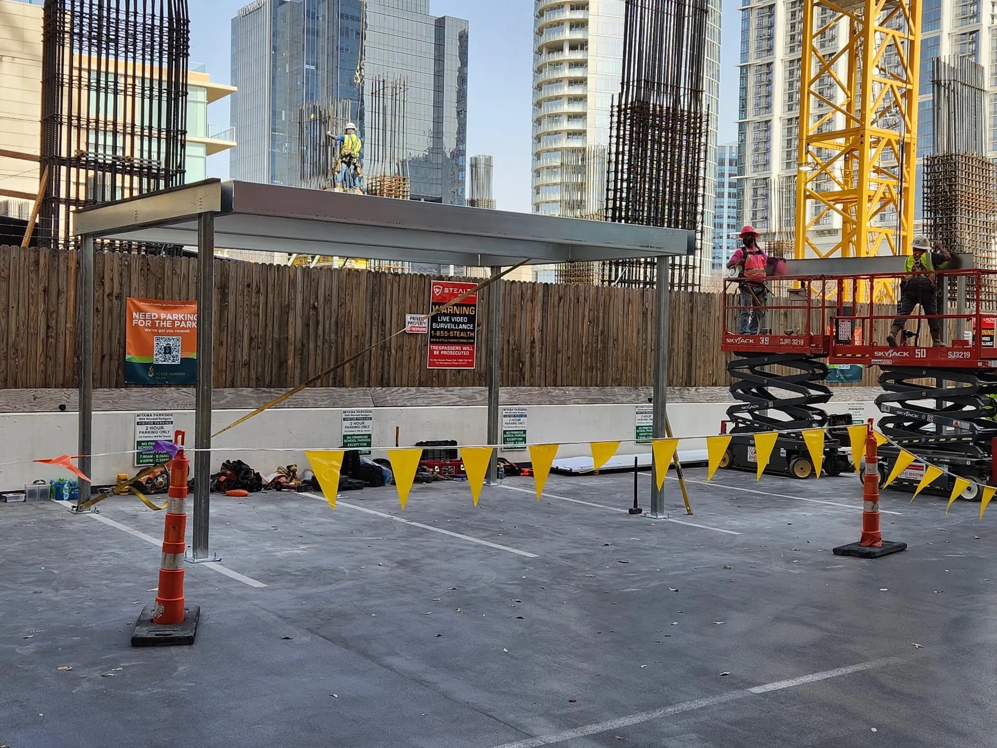 Bank of America Canopy: 3-Day Install, Real Steel Canopies