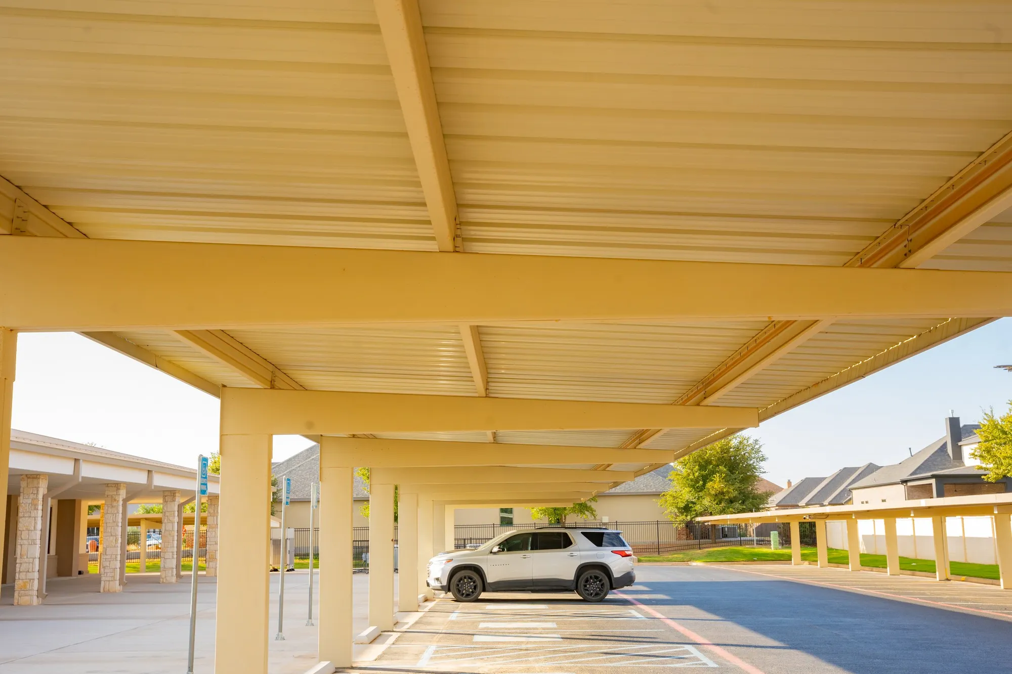 Texas Mutual Insurance Canopy, Real Steel Canopies