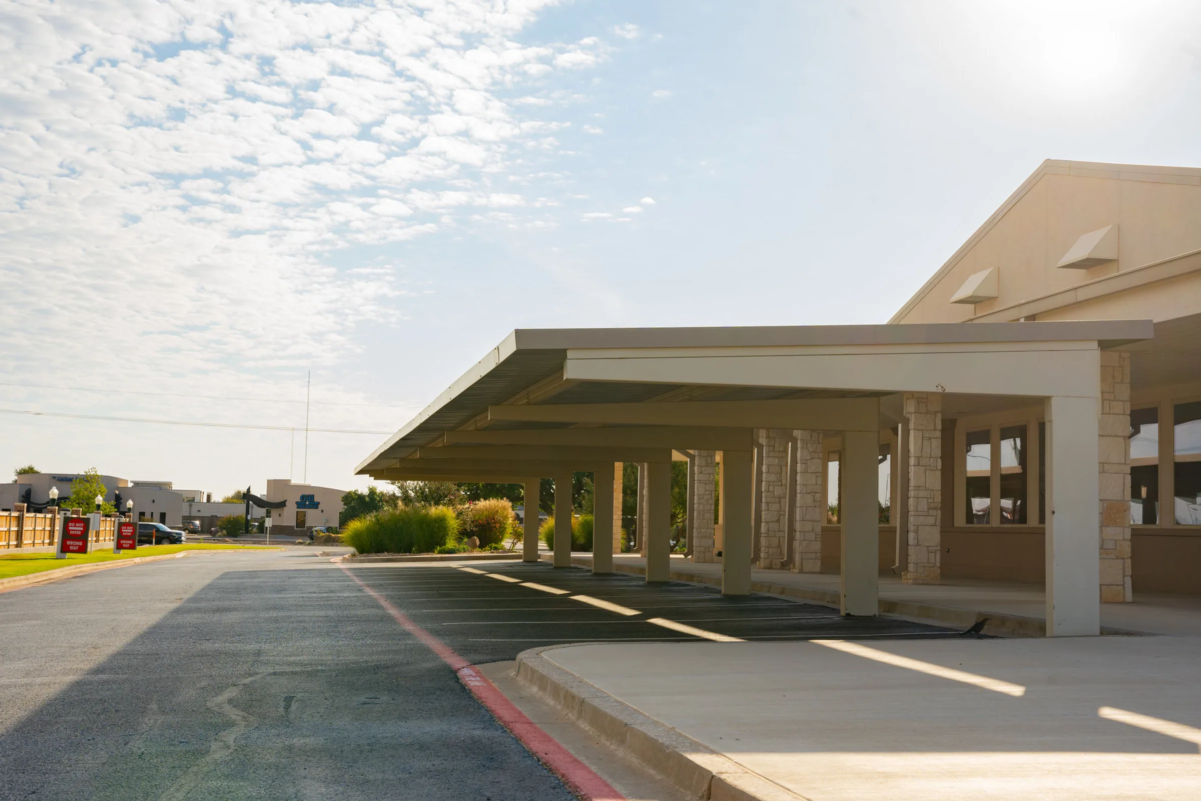 Commercial steel canopy